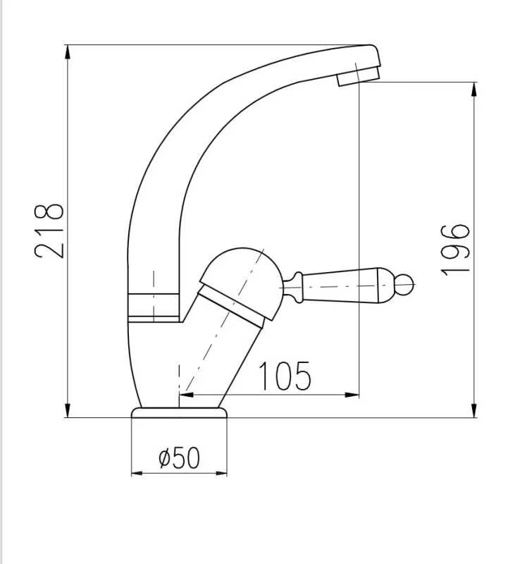 Смеситель для раковины Rav-Slezak Labe L506.5/2Z золото