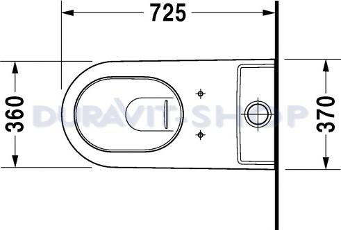 Чаша унитаза Duravit Starck 2 2129090000