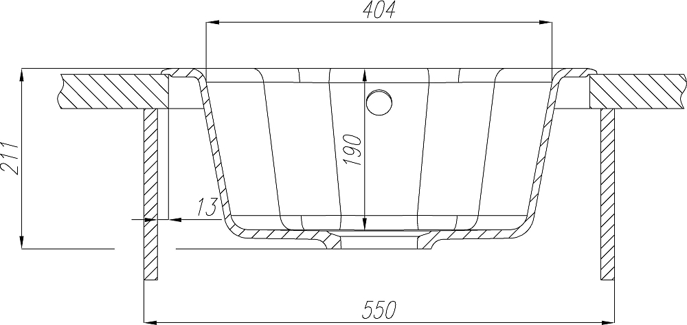 Кухонная мойка Aquaton Мида 51 1A712732MD220, бежевый