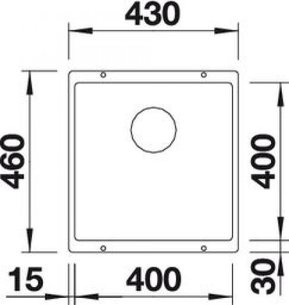 Кухонная мойка Blanco Subline 400-U 523425 жемчужный