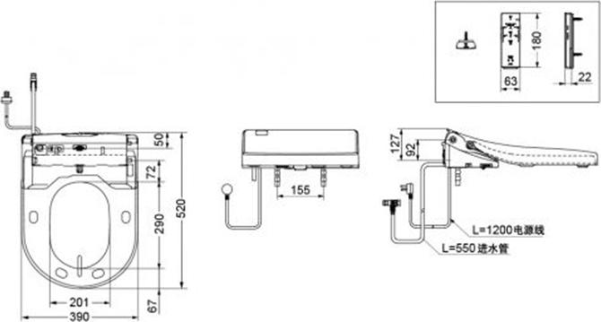 Крышка-сиденье TOTO Washlet 4732 MH/NC TCF4732G#NW1 с пультом дистанционного управления