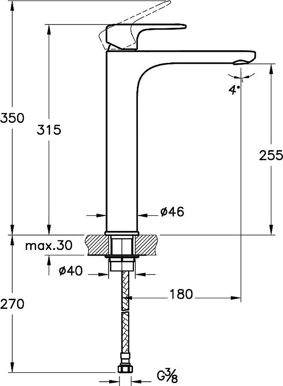 Смеситель для раковины Vitra Root Round A42707EXP, хром