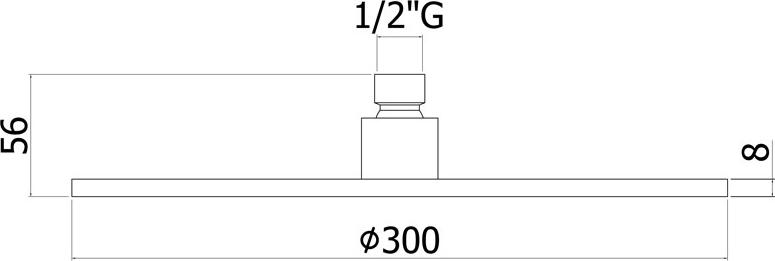 Верхний душ Paffoni Master King ZSOF079ROSE