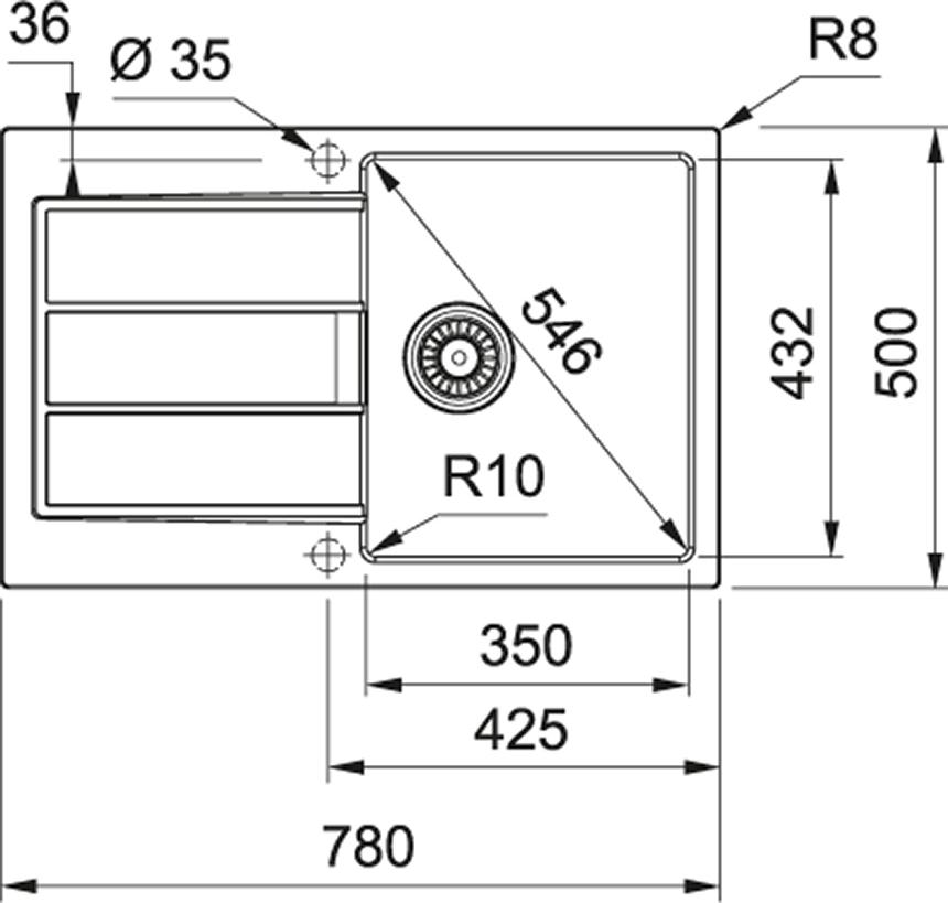 Кухонная мойка 78 см Franke Sirius S2D 611-78 143.0618.368, оникс