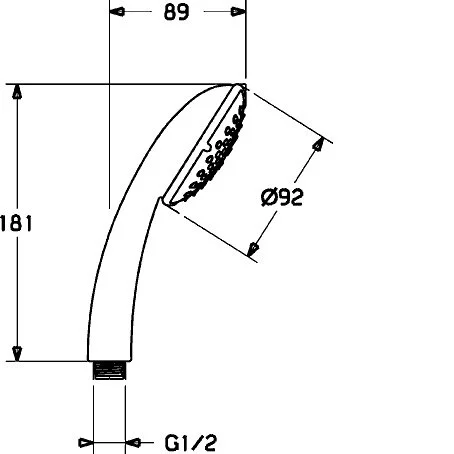 Душевая лейка Hansa Basicjet 44630100 хром