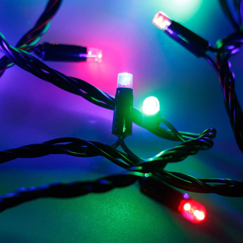 Уличная светодиодная гирлянда Ardecoled нить 230V разноцветный ARD-String-Pro-10000-Green-100Led-Live RGB 025868