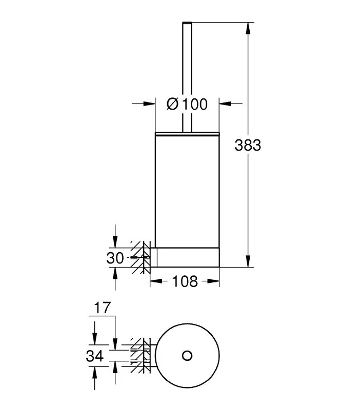 Ёршик Grohe Selection 41076DC0 хром