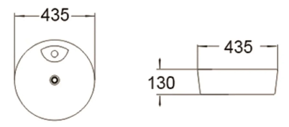 Раковина накладная SantiLine SL-1066 белый