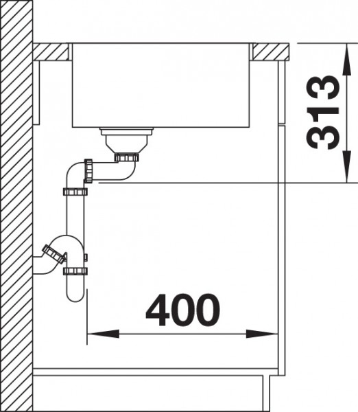 Кухонная мойка Blanco Subline 500-IF 524110 белый