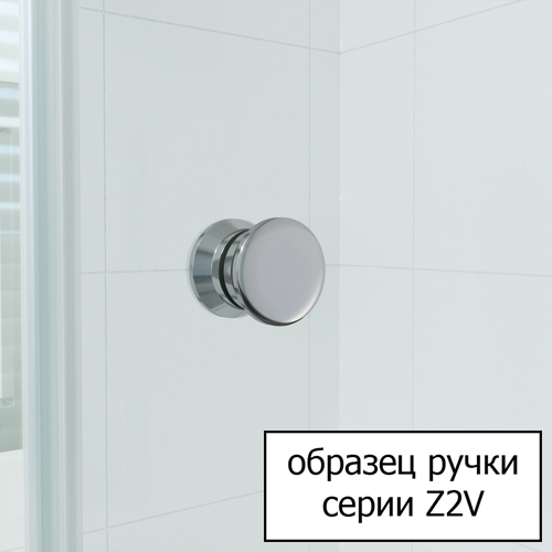 Штора для ванной Vegas Glass Z2V 0160 01 01 профиль белый стекло прозрачное