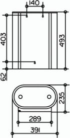 Мусорное ведро Keuco Plan 14988 хром