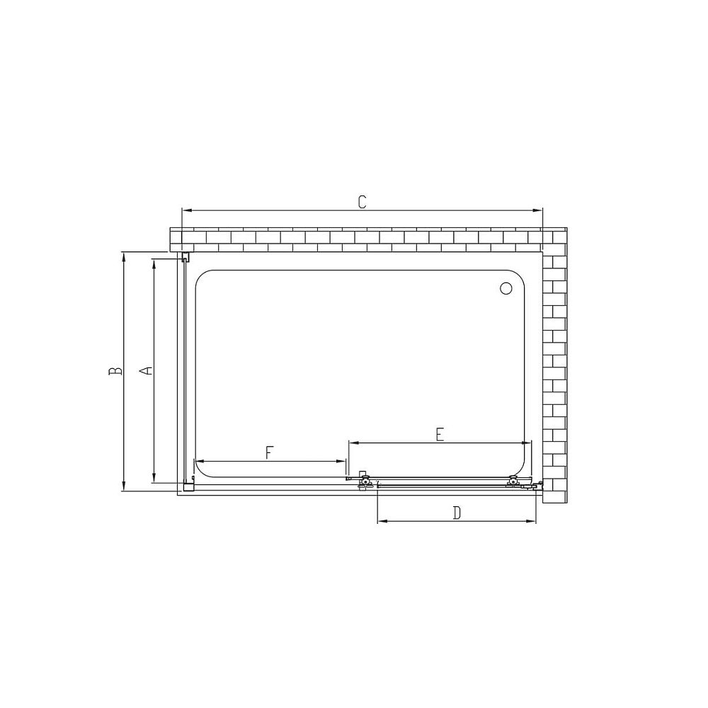 Душевой уголок Vincea Alpha VSR-3AL9012CLG 120x90, брашированное золото, стекло прозрачное