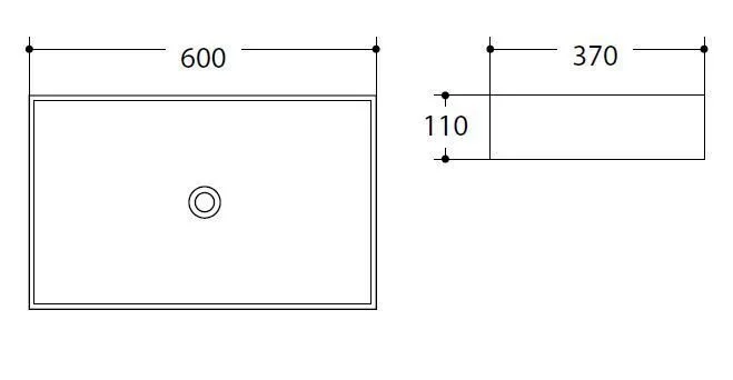 Раковина накладная Art&Max AM-78570B-60 белый