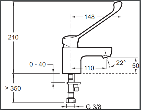 Смеситель для раковины Jacob Delafon Easy E16024-4ND-CP