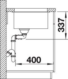 Кухонная мойка Blanco Subline 480/320-U 523591 серый бежевый