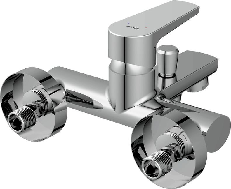 Смеситель для ванны с душем Cersanit Moduo 64097, хром