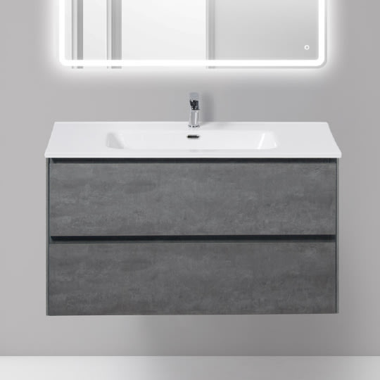 Тумба для комплекта BelBagno PIETRA-1000-2C-SO-SCM stucco cemento