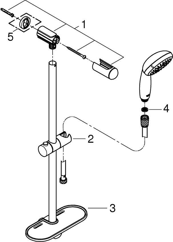 Душевой гарнитур Grohe Tempesta New 28436001