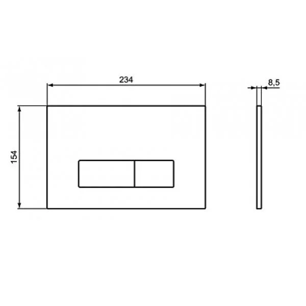 Инсталляция Ideal Standard Prosys с унитазом Ideal Standard Tirso, E2332AA /R034301, безободковый, с микролифтом, белый, клавиша хром