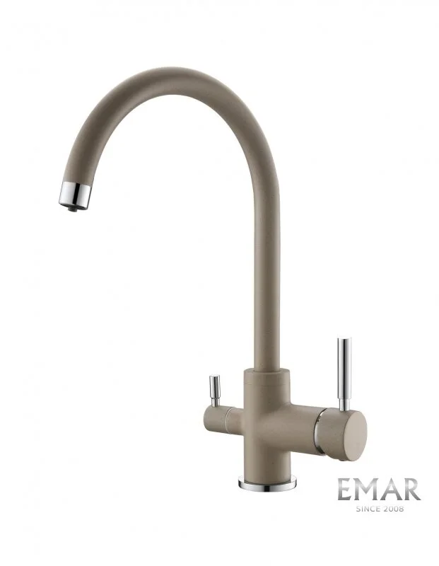 Смеситель для кухни Emar Quartz 3007.1 Сардоникс бежевый