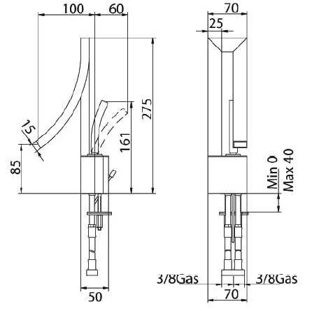 Смеситель для биде Bandini Seta 772320PN00 хром