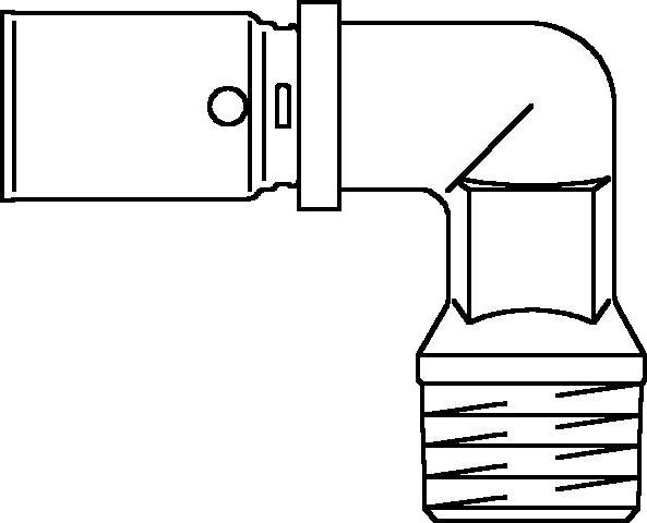 Угольник Oventrop Cofit P 20xRp3/4" с наружной резьбой