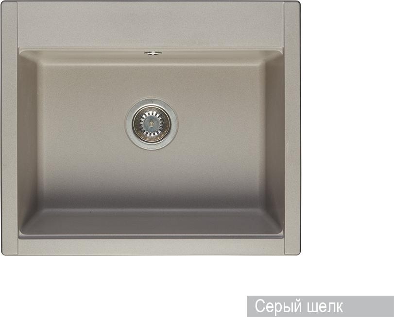 Кухонная мойка Aquaton Делия 60 1A715232LD250, серый