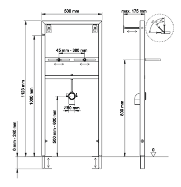 Инсталляция для раковины Berges Wasserhaus Novum 049214