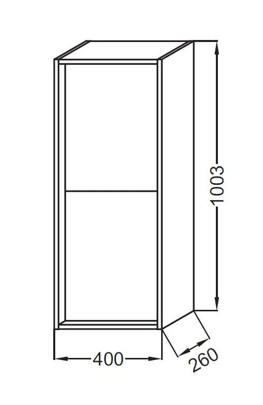 Шкаф-пенал Jacob Delafon Vivienne EB1587-E71-M61 бежевый, черный