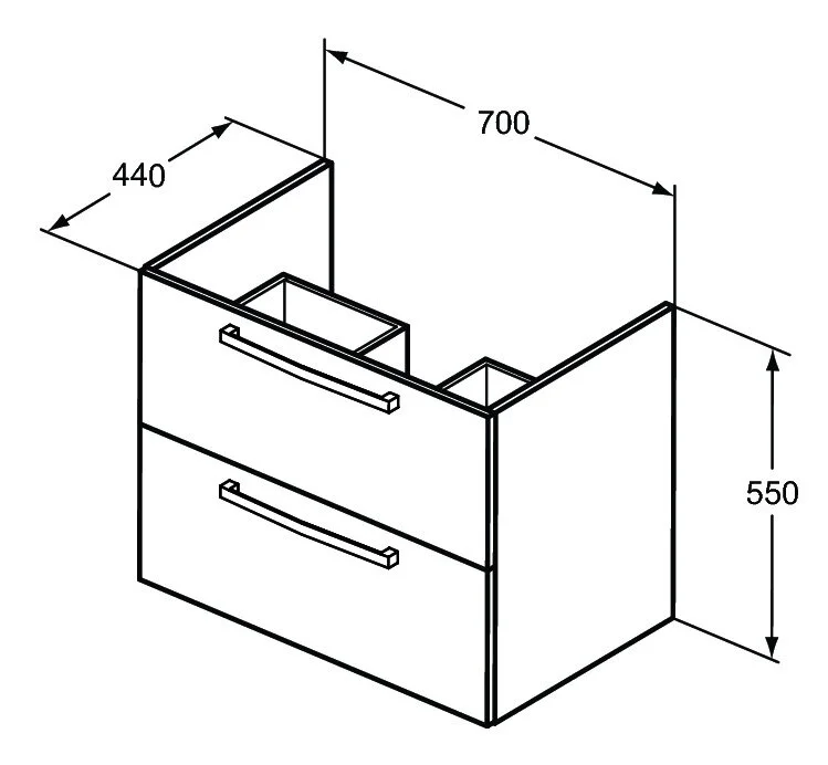 Тумба под раковину Ideal Standard Tempo E0537WG белый