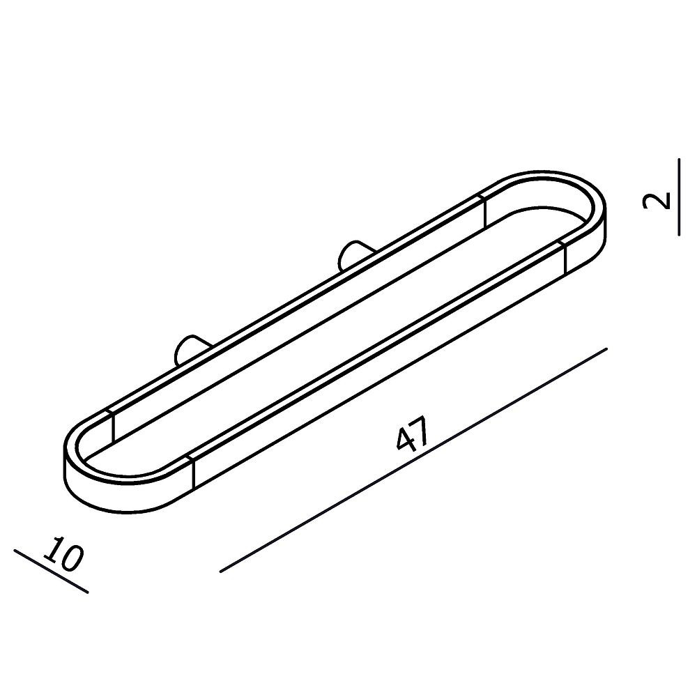 Полотенцедержатель Langberger Accessories 25004D хром