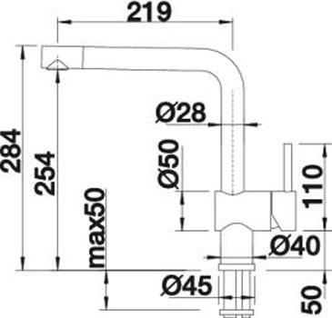 Смеситель Blanco Linus-F 514025 для кухонной мойки