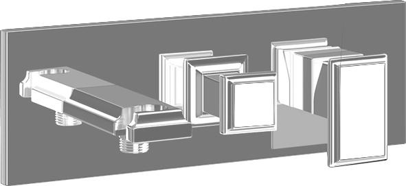 Смеситель для душа Gessi Eleganza 46140#149, finox