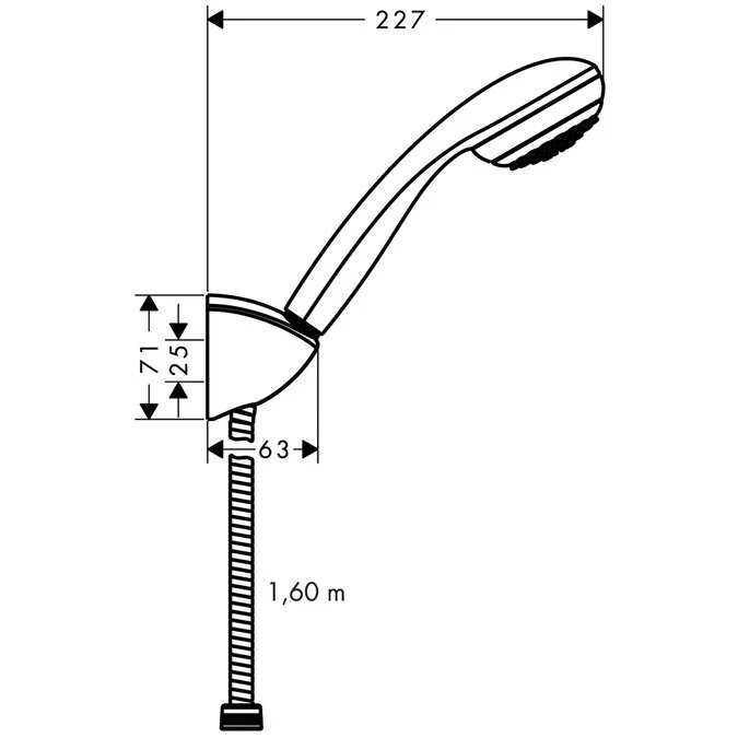 Душевой гарнитур Hansgrohe Crometta 85 27577000 хром