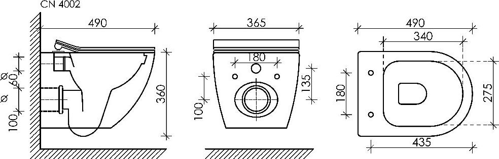 Комплект унитаз с инсталляцией Ceramica Nova Metropol CN4002_1002B_1000 с сиденьем микролифт и черной матовой клавишей смыва