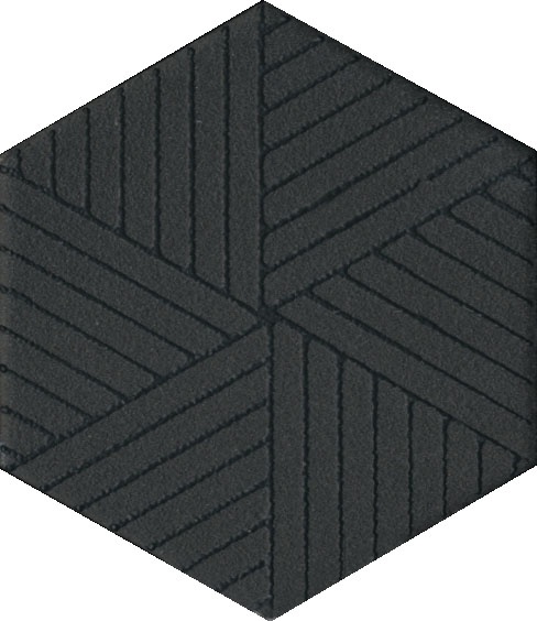 Керамогранит Kerama Marazzi Декор Агуста черный 6x5,2