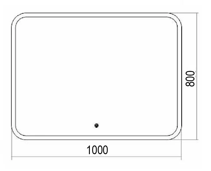 Зеркало Azario Стив New LED-00002376 белый