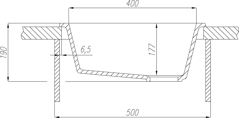 Кухонная мойка Aquaton Парма 47 1A713032PM210, чёрный