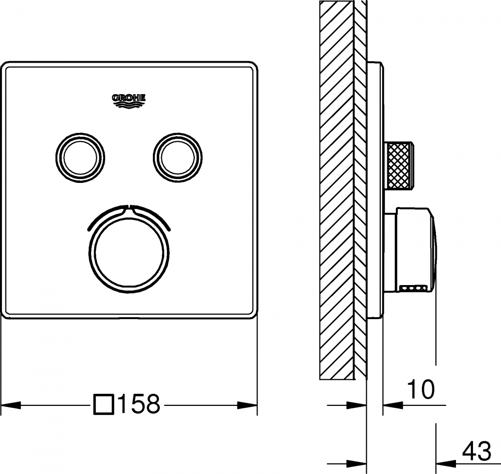 Смеситель Grohe Grohtherm SmartControl 29148000