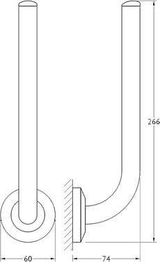 Держатель для запасных рулонов FBS Standard STA 021