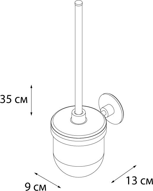 Ёршик Fixsen Round FX-92113 хром