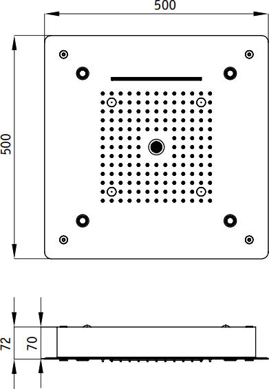 Верхний душ RGW Shower Panels SP-73