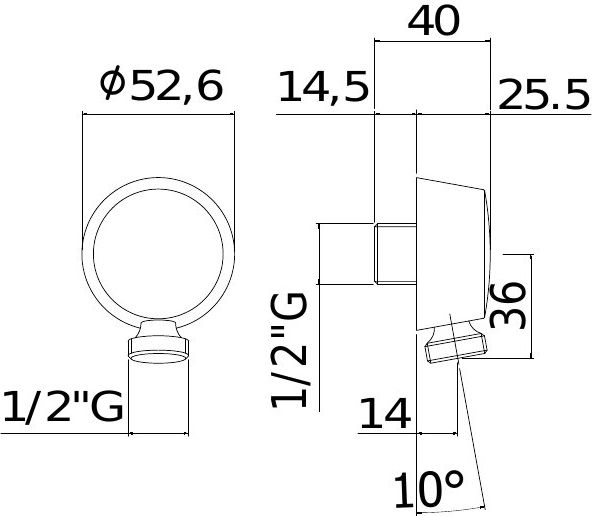 Шланговое подключение для душа Paffoni Lusso ZACC130HGSP золото