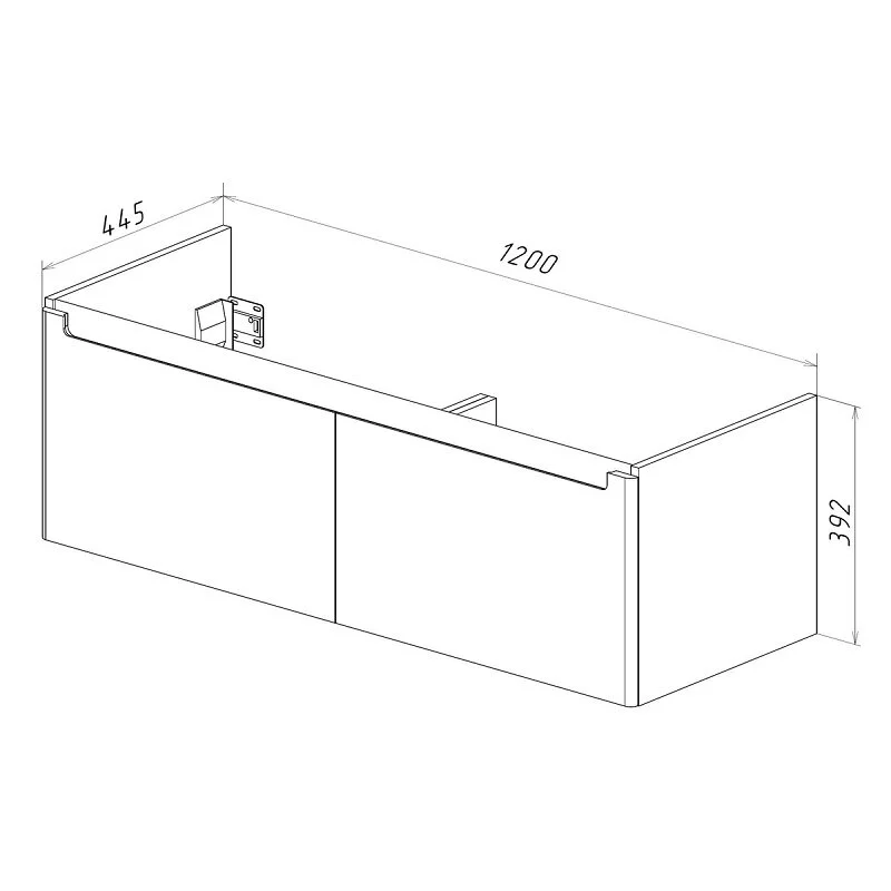 Тумба под раковину Lemark Buno mini LM05BM125T белый, серый