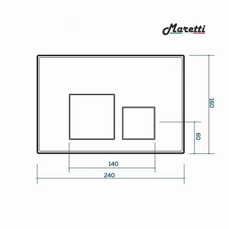 Инсталляция Maretti AC11P5211, с безободковым унитазом Elena EA10PBM73-844, крышка-сиденье микролифт, клавиша Katrina AC12KA-015, хром, комплект, EA73KA01552