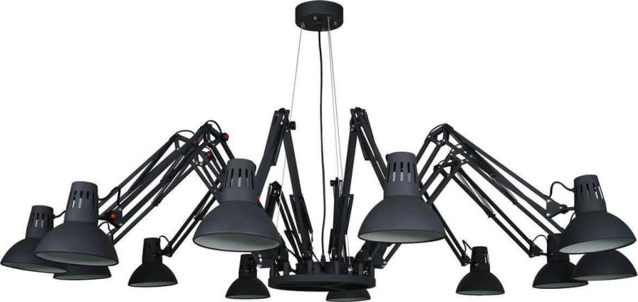 Подвесная люстра Arte Lamp Ragno A2043SP-12BK