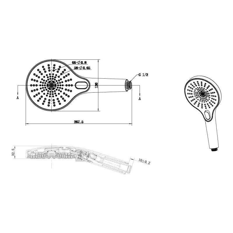 Душевая система Vincea Inspire VSFW-3I22MT5GM серый