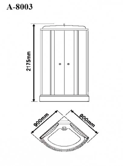 Душевая кабина Appollo A A-8003