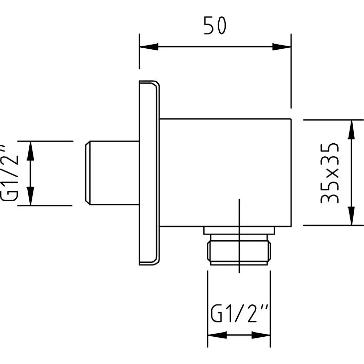 Шланговое подключение  Clever Bimini 98001 хром