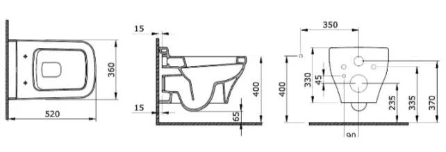 Инсталляция Geberit с унитазом Bocchi Scala Arch 1080-001-0129, сиденье микролифт, комплект